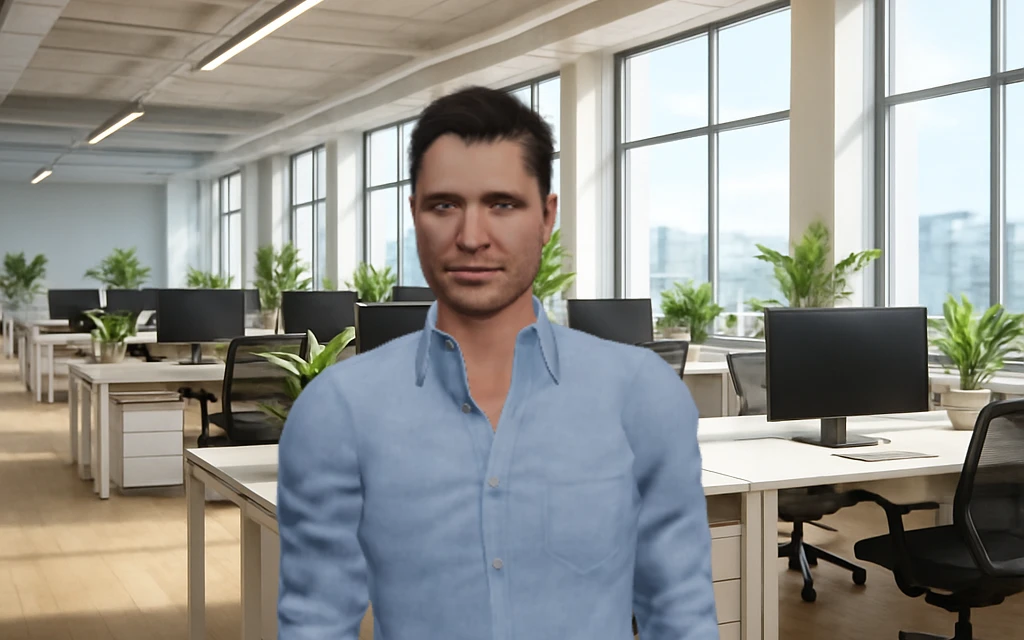 Addressing a Workplace Conduct Concern — an employee practising this scenario with an Evolve Simulations AI training persona
